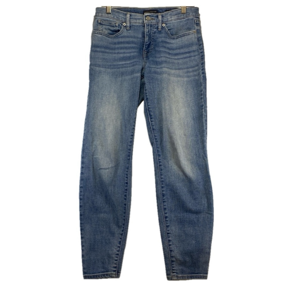 Lucky Brand Ava Mid Rise Skinny Jeans Women's sz 6/28 R Ankle Blue